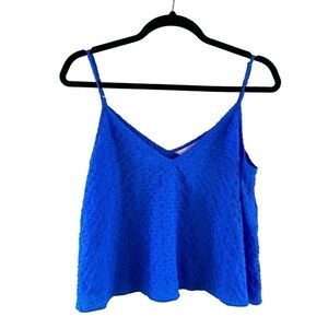 Lilly Pulitzer Women’s Aletta Lapis‎ Blue Texturized Tank Camisole Top Size S